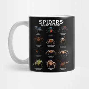 Spiders in the world - types of spiders Mug